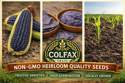 Blue Hopi Open Pollinated Corn Seed 80 Seeds